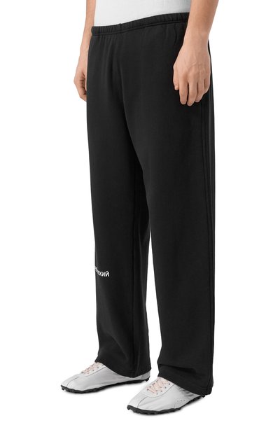 Хлопковые брюки ГОША РУБЧИНСКИЙ, арт. SWP_0301_BLACK, фото 3