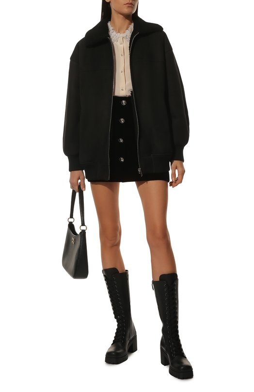 Дубленка из овчины Miu Miu MPV795-889-F0806 Чёрный  MPV795-889-F0806 Фото 2