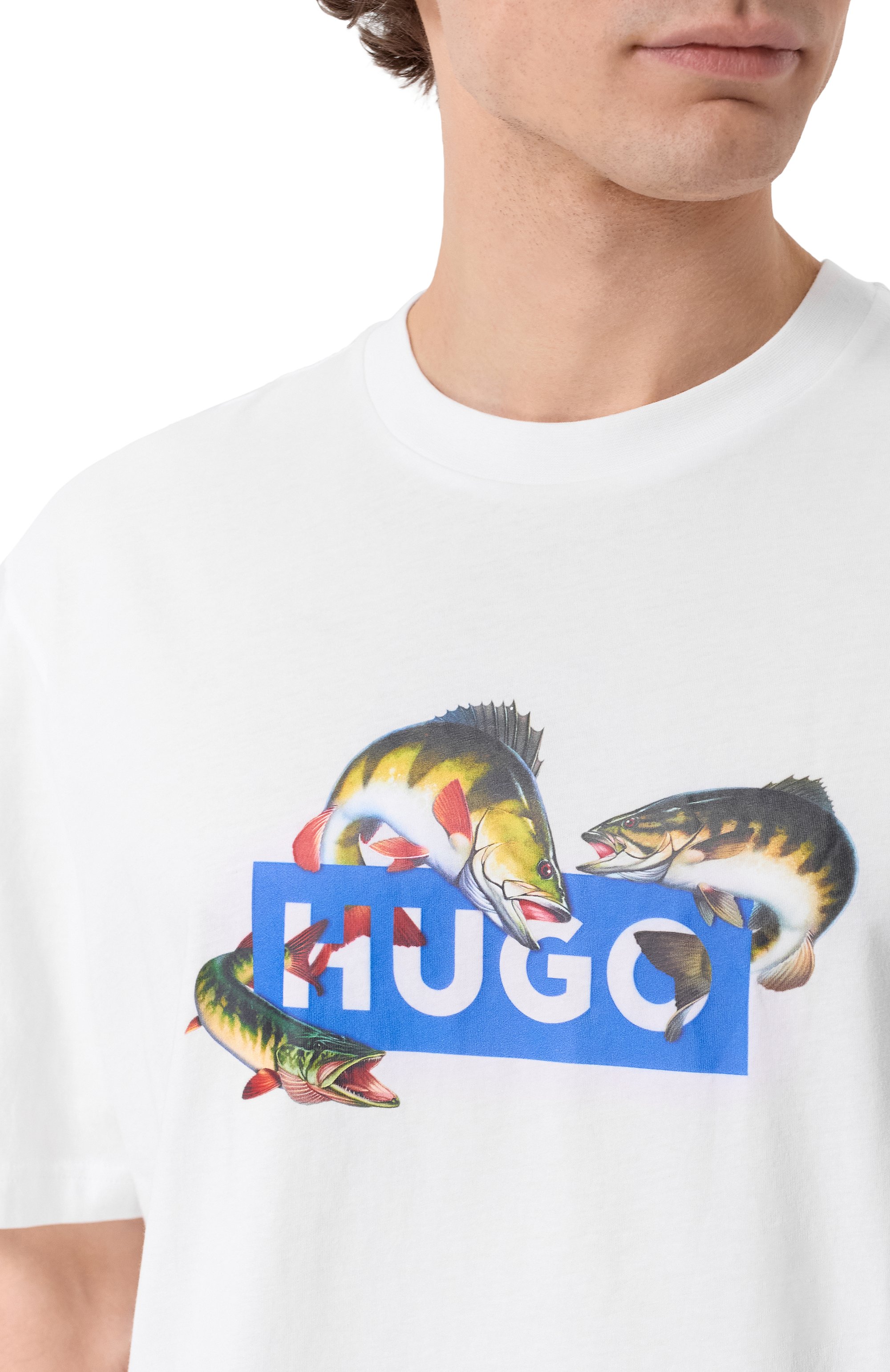 Хлопковая футболка HUGO BLUE, арт. 50554349, фото 5