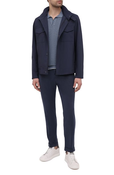 Поло из шелка и льна ZEGNA, арт. UWF96/C32, фото 2