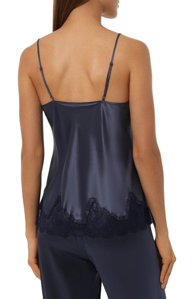 Шелковая пижама SIMONE PERELE синего цвета по цене 46000 руб., арт. 17F900-15B660, фото 4 Шелковая пижама SIMONE PERELE, арт. 17F900-15B660, фото 4