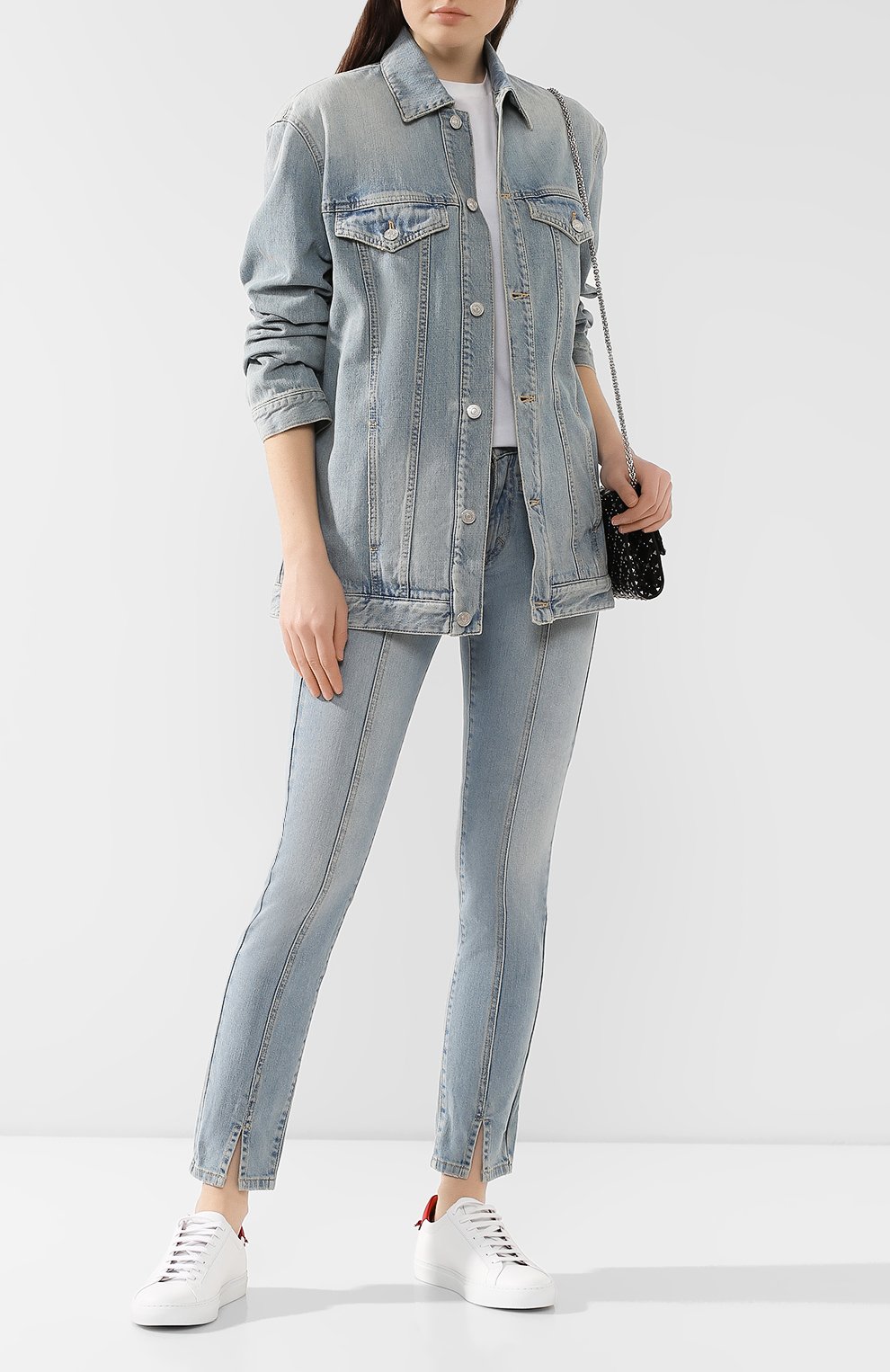 Джинсовая куртка GIVENCHY голубого цвета по цене 76950 руб., арт. BW006K50AM, фото 2 Джинсовая куртка GIVENCHY, арт. BW006K50AM, фото 2
