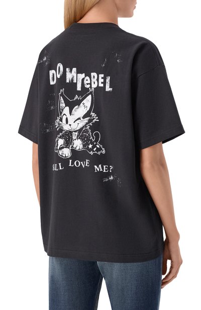 Хлопковая футболка DOMREBEL, арт. L0VECAT/T-SHIRT, фото 4