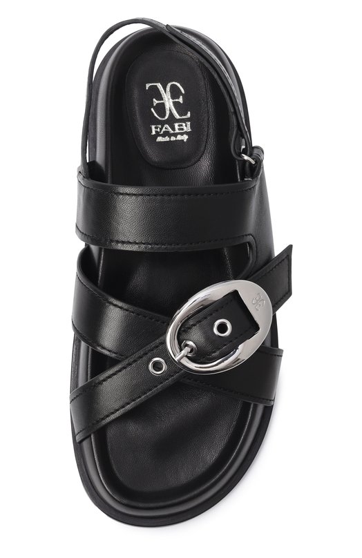 Кожаные сандалии Fabi FD9280/BAR0N Чёрный  FD9280/BAR0N Фото 6