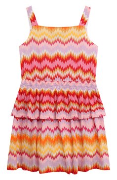 Детское сарафан MISSONI разноцветного цвета, арт. MU1B92/Q0047/12-14 | Фото 1 (Материал сплава: Проставлено; Материал внешний: Хлопок, Синтетический материал; Драгоценные камни: Проставлено; Девочки Кросс-КТ: Сарафан-одежда; Рукава: На бретелях, Без рукавов; Ростовка одежда: 13 - 15 лет | 158 см, 12 лет | 152 см)