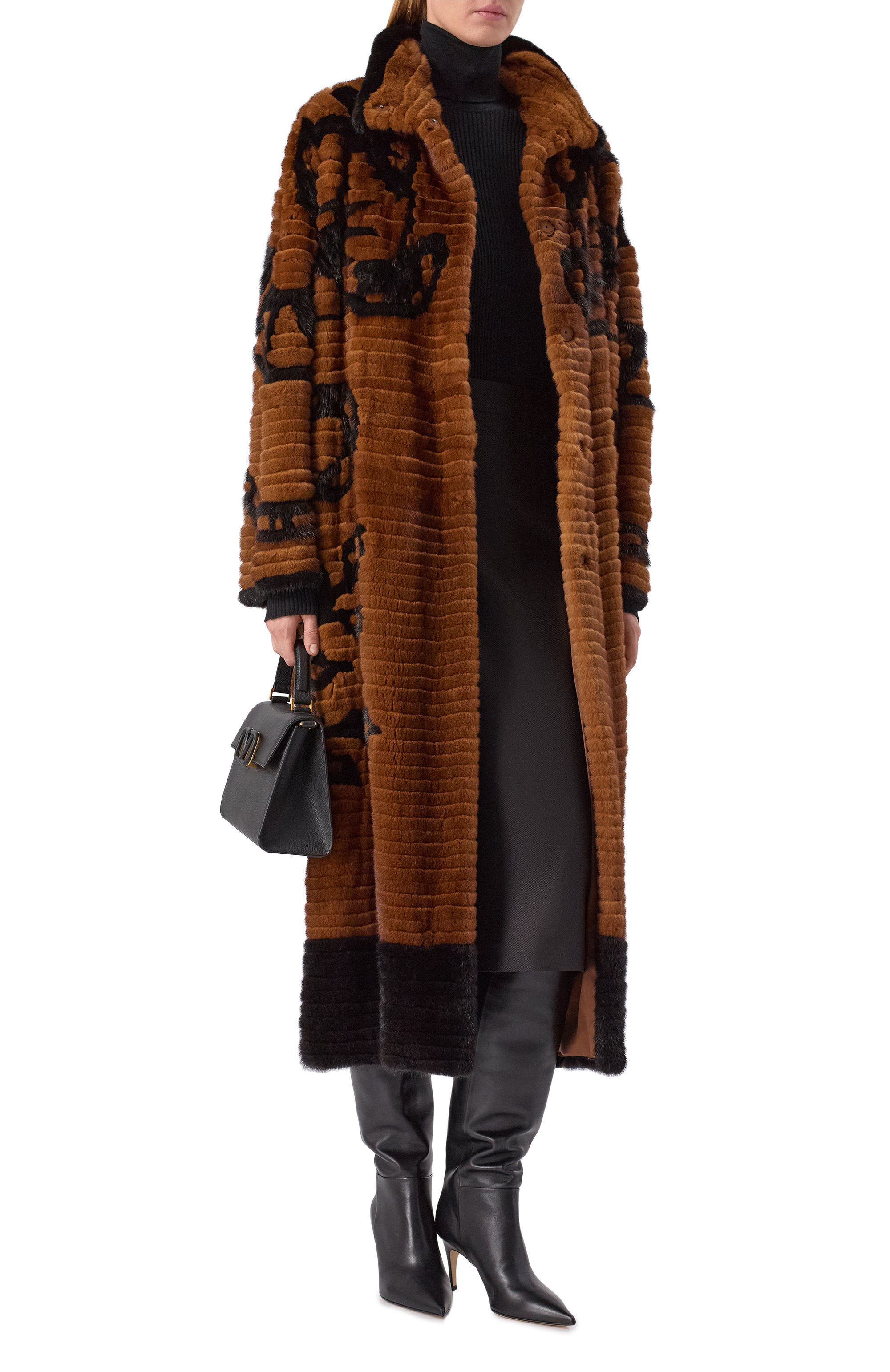 Шуба из норки AKHMADULLINA коричневого цвета по цене 1599900 руб., арт. 1224.0FC801/M131, фото 2 Шуба из норки AKHMADULLINA, арт. 1224.0FC801/M131, фото 2