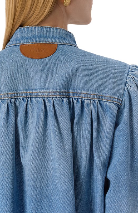 Джинсовая куртка Chloé CH25UDV02151 Голубой  CH25UDV02151 Фото 5