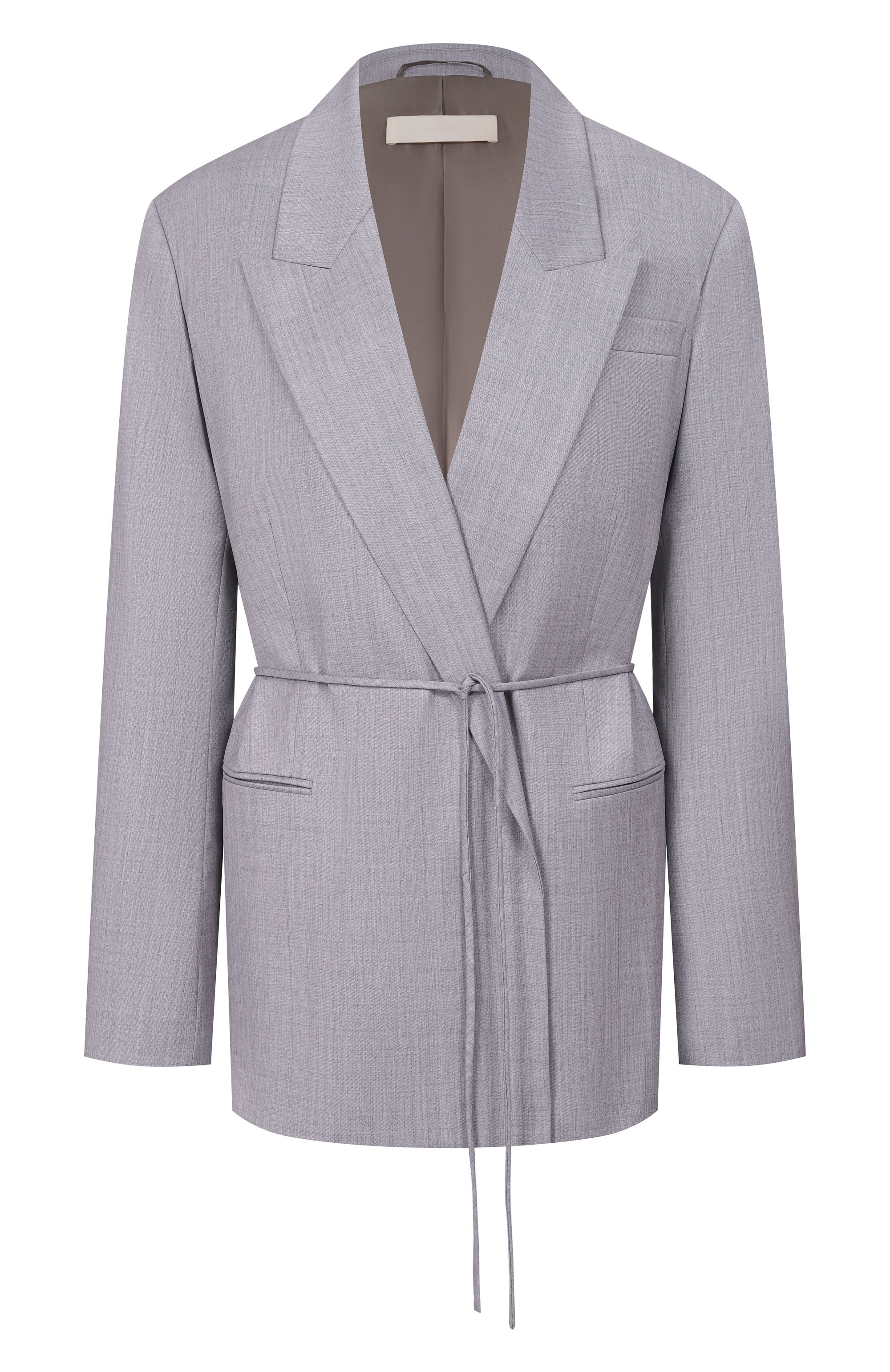 Комбинированный жакет 12 STOREEZ серого цвета по цене 29000 руб., арт. 136463, фото 1 Комбинированный жакет 12 STOREEZ, арт. 136463, фото 1