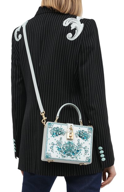 Сумка dolce box DOLCE & GABBANA голубого цвета по цене 415500 руб., арт. BB5970/AW128, фото 5 Сумка dolce box DOLCE & GABBANA, арт. BB5970/AW128, фото 5