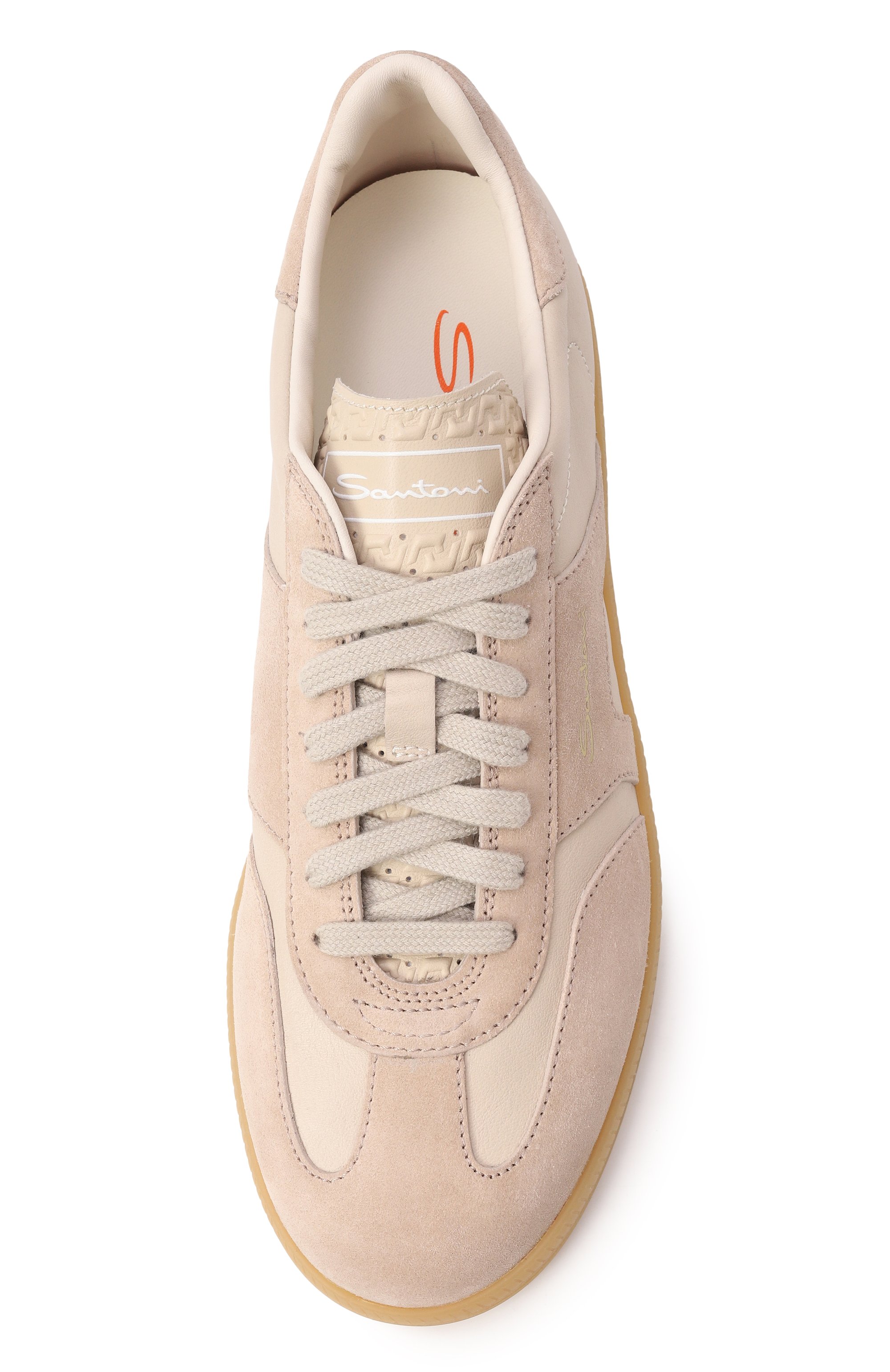 Кожаные кеды dbs oly SANTONI, арт. WBPG61244FARSLYA, фото 6