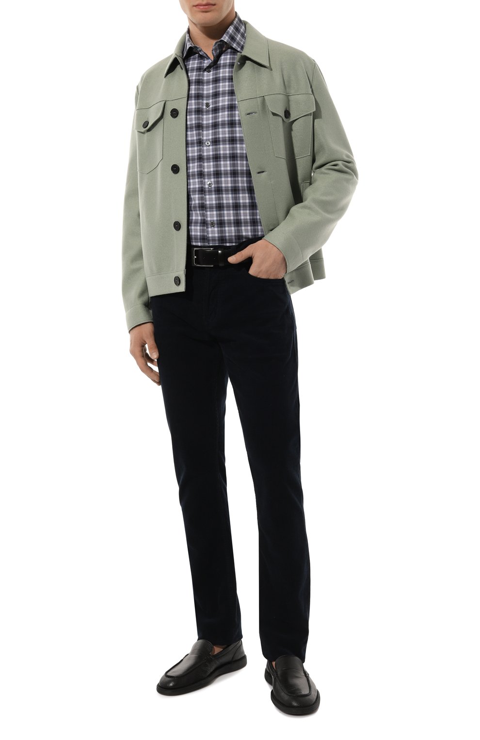 Хлопковая рубашка ZEGNA, арт. UDX21A7/SRF5, фото 2