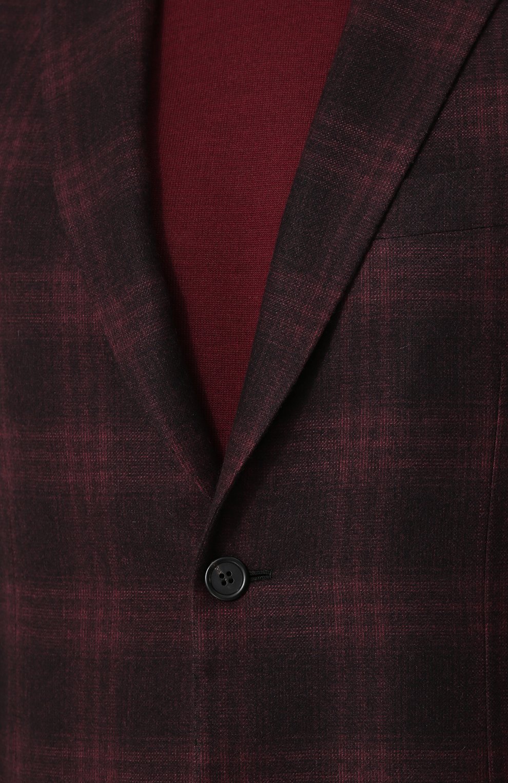 Однобортный пиджак из смеси шерсти и кашемира BRIONI бордового цвета по цене 526000 руб., арт. RG00/0630P/BRUNIC0/2, фото 5 Однобортный пиджак из смеси шерсти и кашемира BRIONI, арт. RG00/0630P/BRUNIC0/2, фото 5
