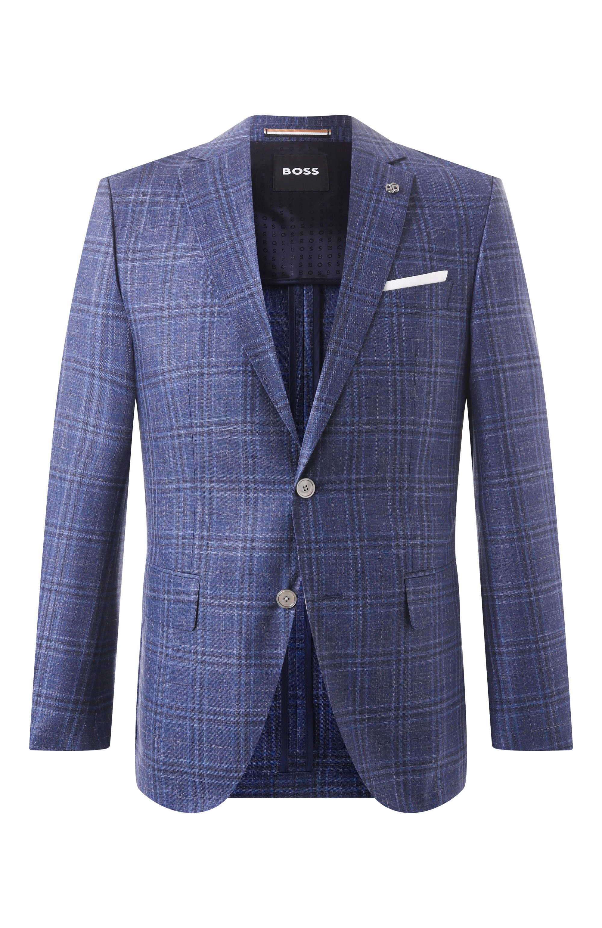 Пиджак из шерсти и шелка BOSS, арт. 50535385, фото 1