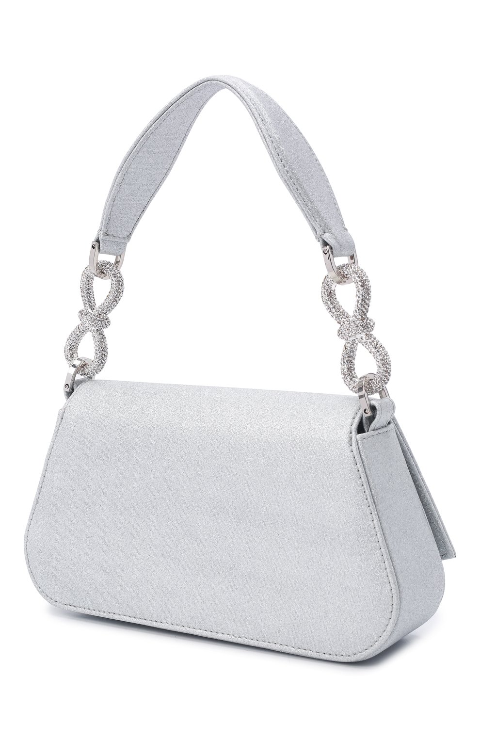 Сумка carrie medium MACH & MACH серебряного цвета по цене 141000 руб., арт. FW21-0104-2 GLITTER, фото 4 Сумка carrie medium MACH & MACH, арт. FW21-0104-2 GLITTER, фото 4