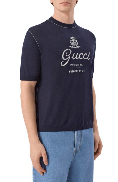 Джемпер из шелка и льна GUCCI, арт. 851828/XKFC8, фото 3