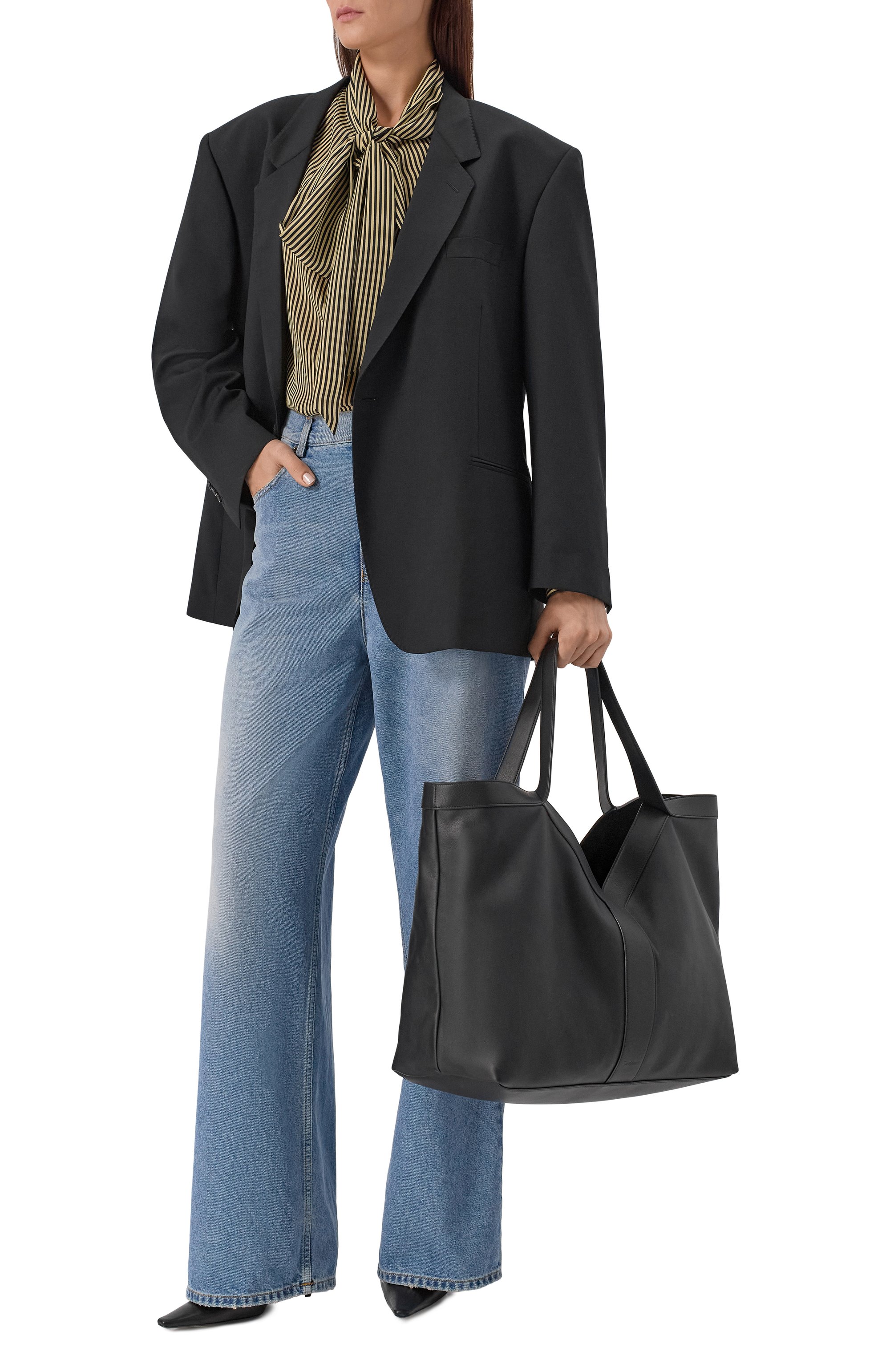 Сумка-тоут y large SAINT LAURENT, арт. 820672/AAEIF, фото 7