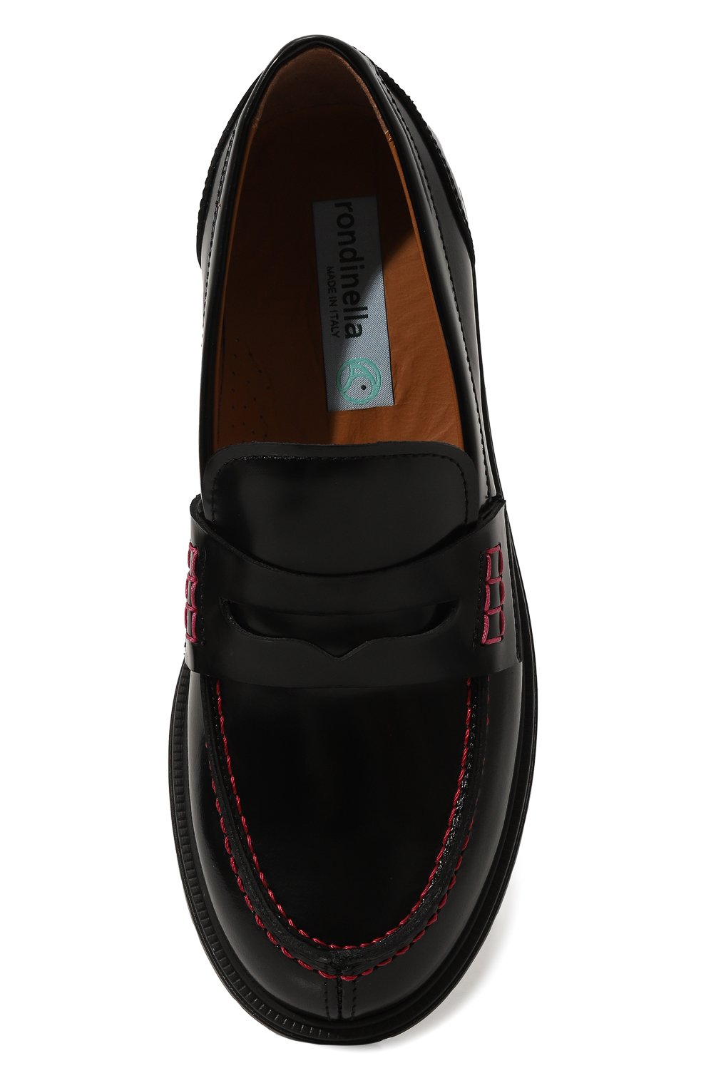 Кожаные пенни-лоферы RONDINELLA, арт. 12137B/34-36, фото 4