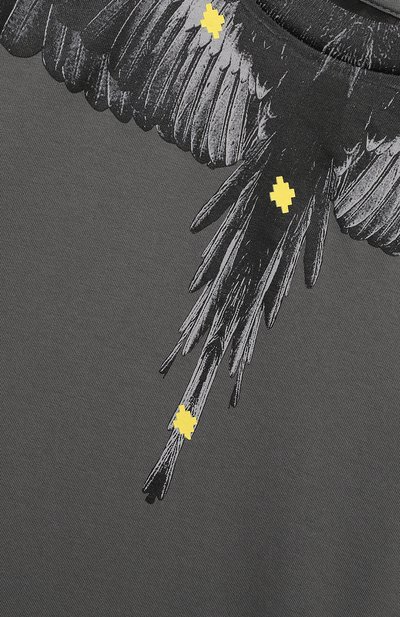 Хлопковая футболка MARCELO BURLON KIDS OF MILAN, арт. 21E/B/MB/1114/0010/2-6Y, фото 3