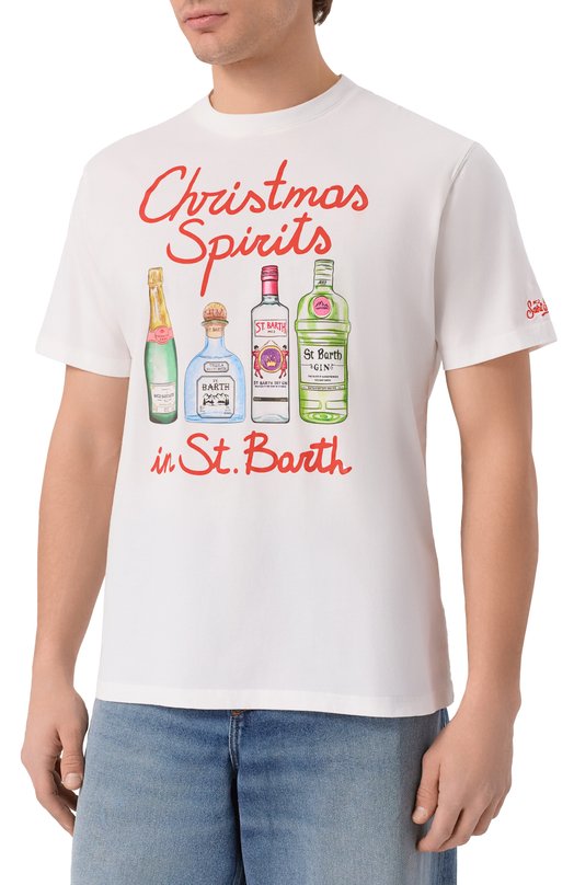 Хлопковая футболка MC2 Saint Barth ARN0004-02863I/ARN0TT WARM Белый  ARN0004-02863I/ARN0TT WARM Фото 3