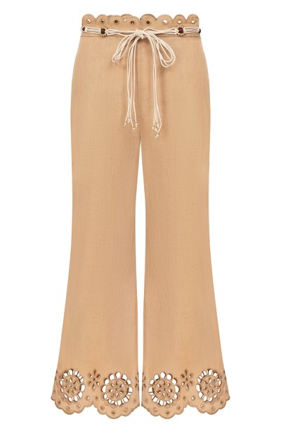 Женские льняные брюки ZIMMERMANN, арт. 6071PRS261