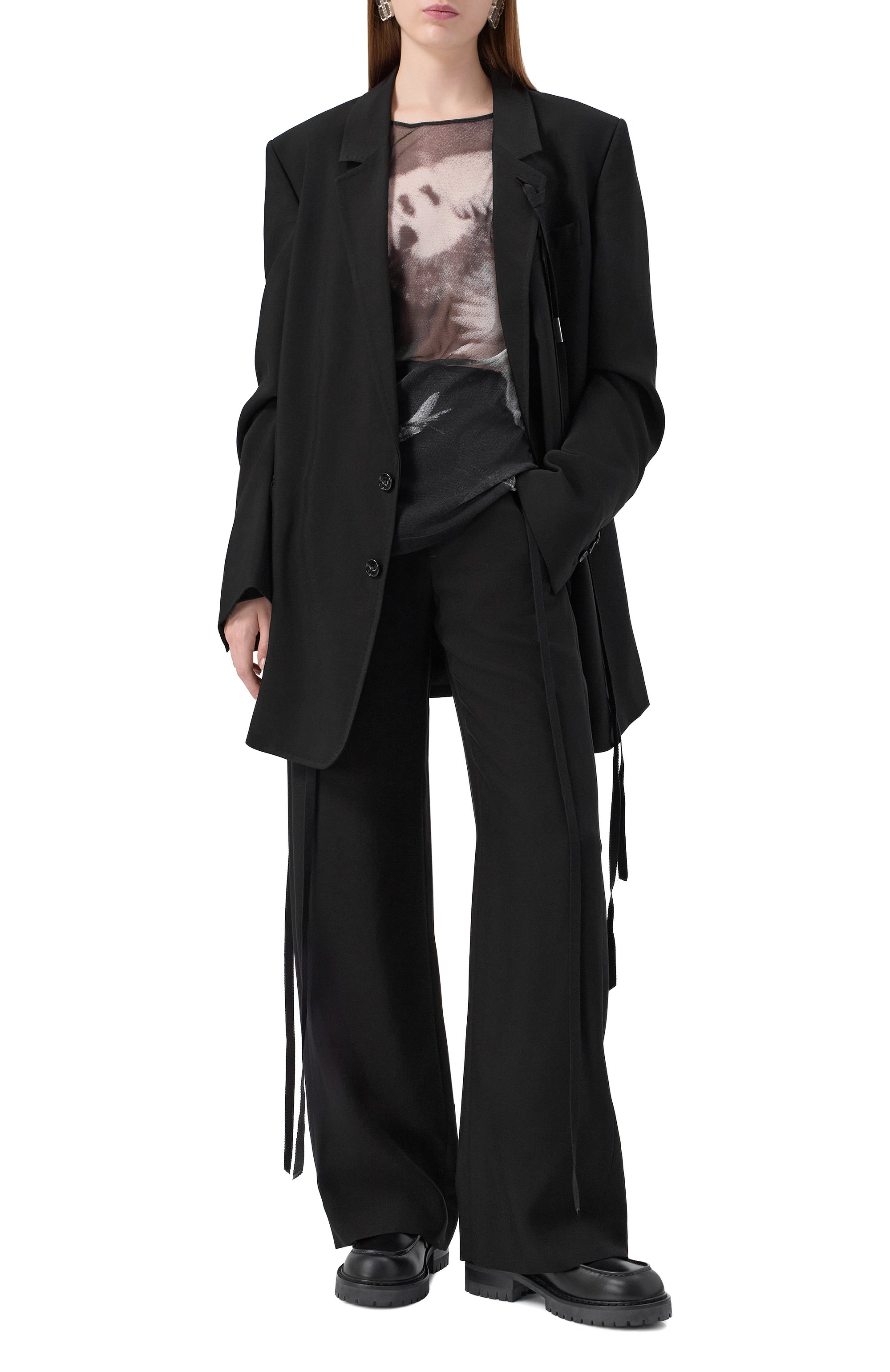 Брюки из вискозы ANN DEMEULEMEESTER, арт. B0010192/FA558, фото 2