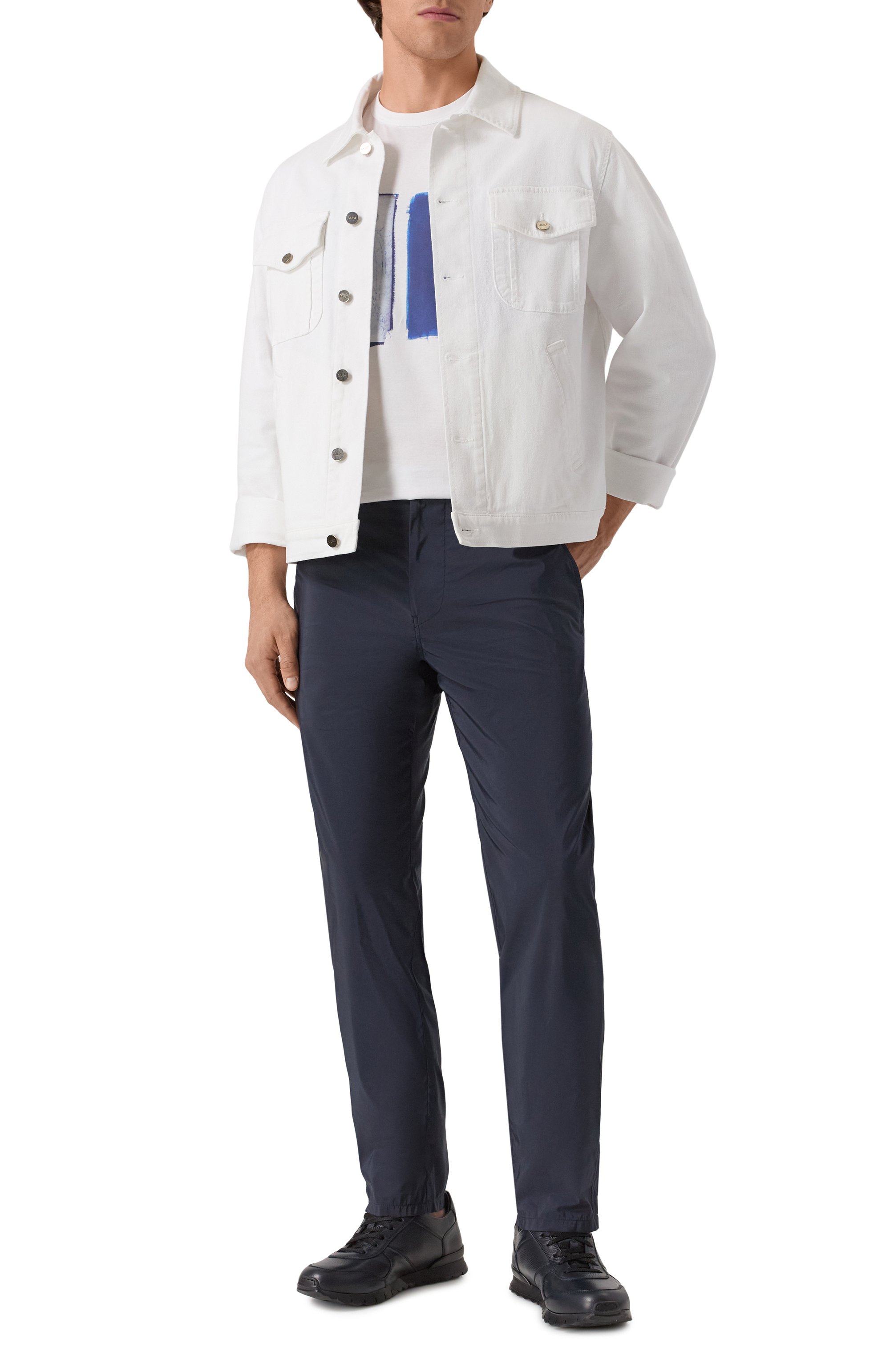 Кожаные кроссовки KITON, арт. USSA114N0012602, фото 2