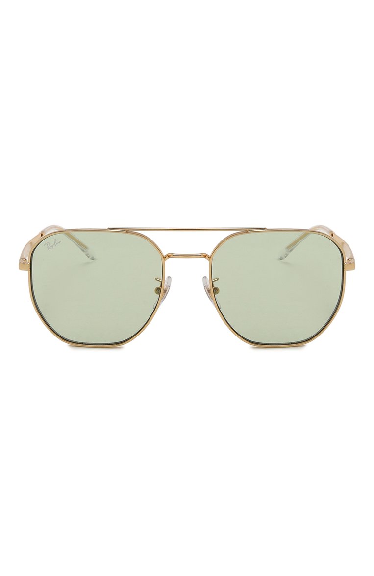 Женские солнцезащитные очки RAY-BAN зеленого цвета, арт. 3724D-001/2 | Фото 3 (Нос: Не проставлено; Региональные ограничения белый список (Axapta Mercury): Не проставлено; Тип очков: С/з; Материал: Металл; Оптика Гендер: оптика-женское; Очки форма: Авиаторы)