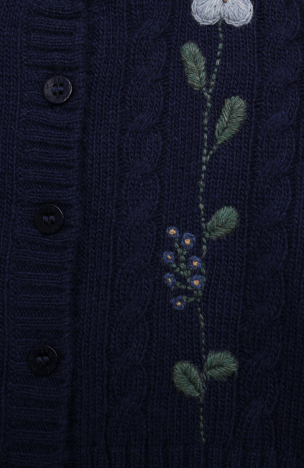 Шерстяной кардиган IL GUFO темно-синего цвета по цене 17550 руб., арт. A24GF435EM220/2A-4A, фото 3 Шерстяной кардиган IL GUFO, арт. A24GF435EM220/2A-4A, фото 3