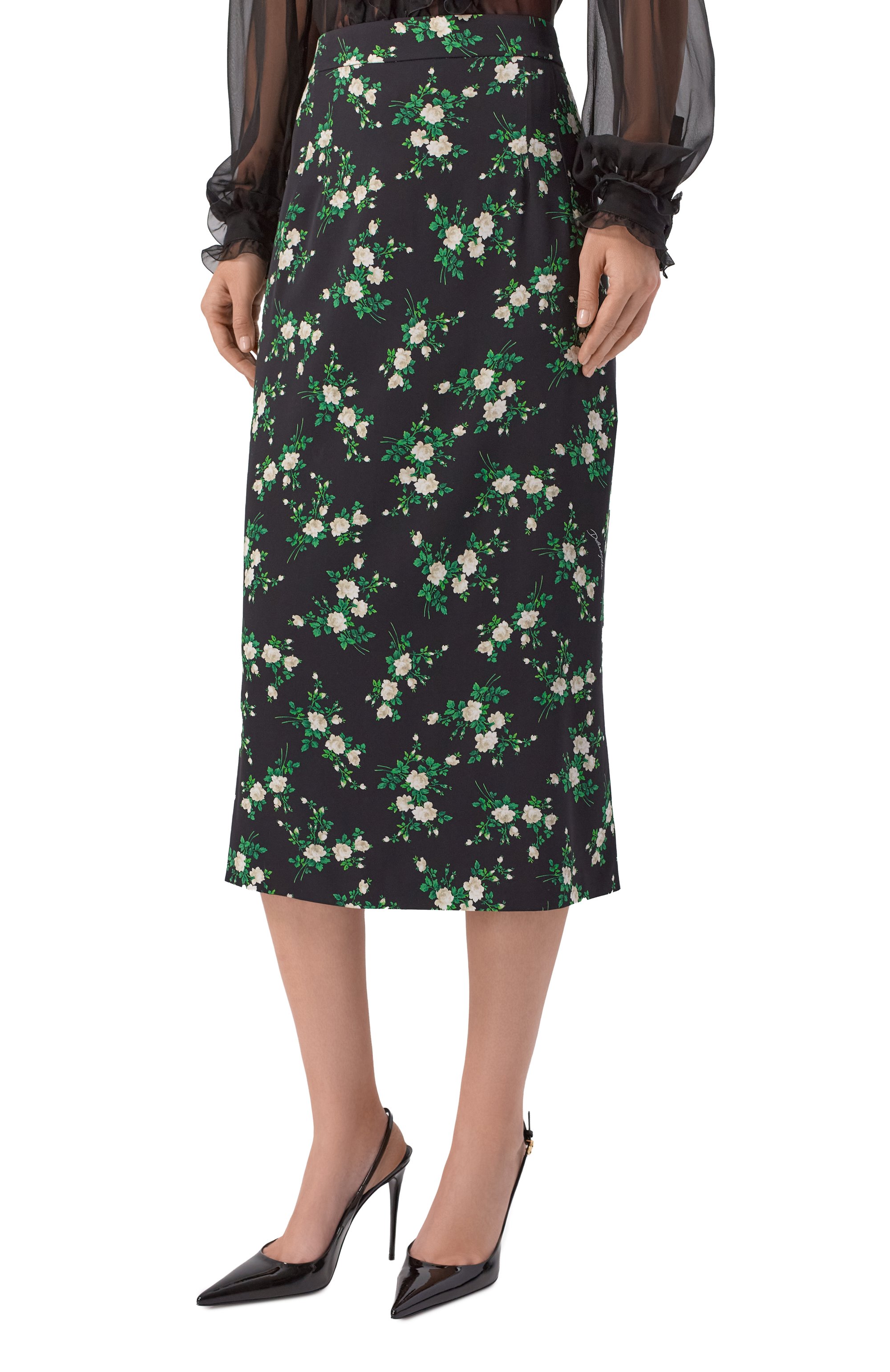 Шелковая юбка DOLCE & GABBANA, арт. F4DDFT/FSA88, фото 3