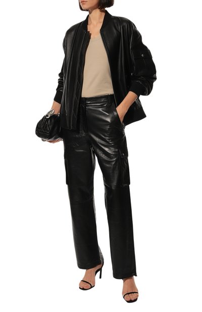 Кожаные брюки ADDICTED, арт. CARGO PANTS.BLACK, фото 2