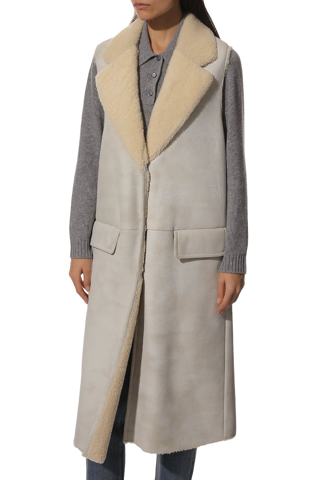 Жилет из меха овчины PRADA, арт. 59415-NRO-F0018, фото 3