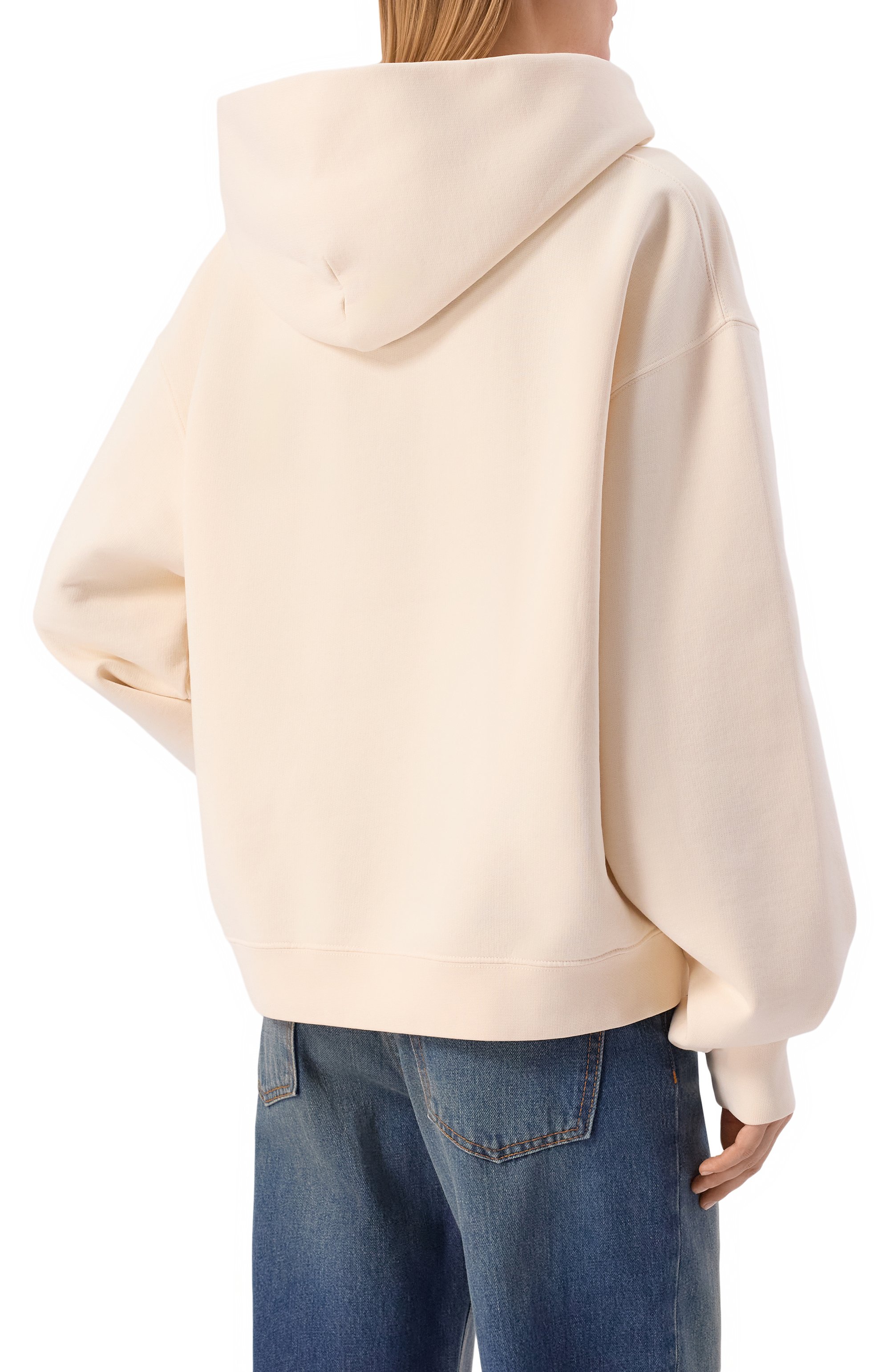 Хлопковое худи DSQUARED2 кремового цвета по цене 62950 руб., арт. S75GU0630/D25030, фото 4 Хлопковое худи DSQUARED2, арт. S75GU0630/D25030, фото 4