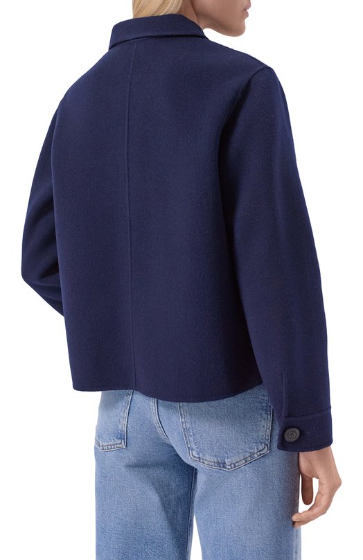 Шерстяная куртка Weekend Max Mara N0RDICA Синий  N0RDICA Фото 4