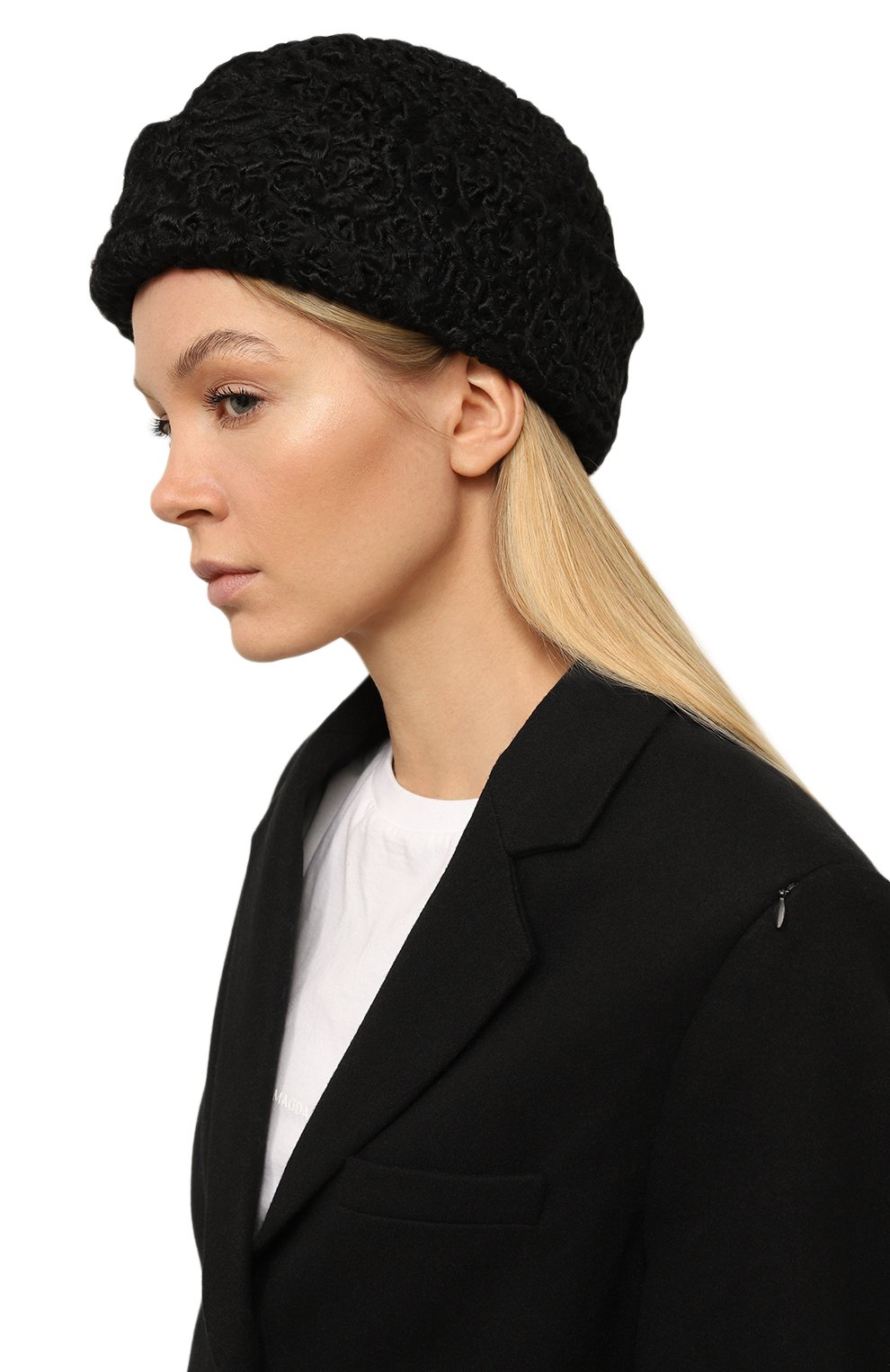 Пилотка из меха каракуля COCOSHNICK HEADDRESS, арт. KARAKULPIE, фото 2