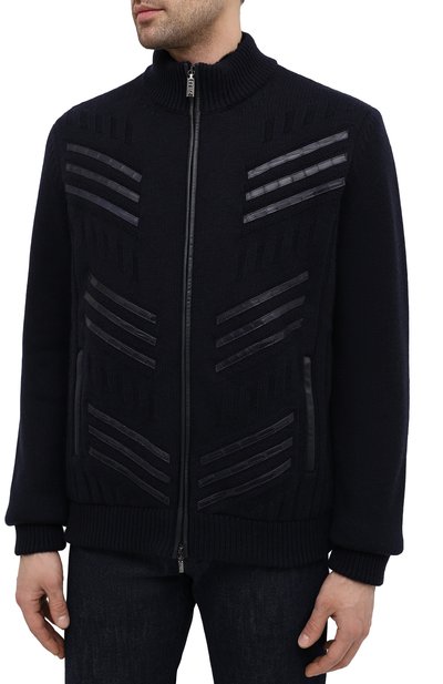 Кашемировый бомбер с подкладкой из ласки ZILLI, арт. MBU-BL275-CR0C1/ML01/AMIS, фото 3