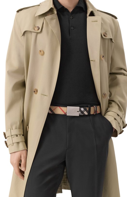 Двусторонний ремень Burberry 8103771 Бежевый  8103771 Фото 2