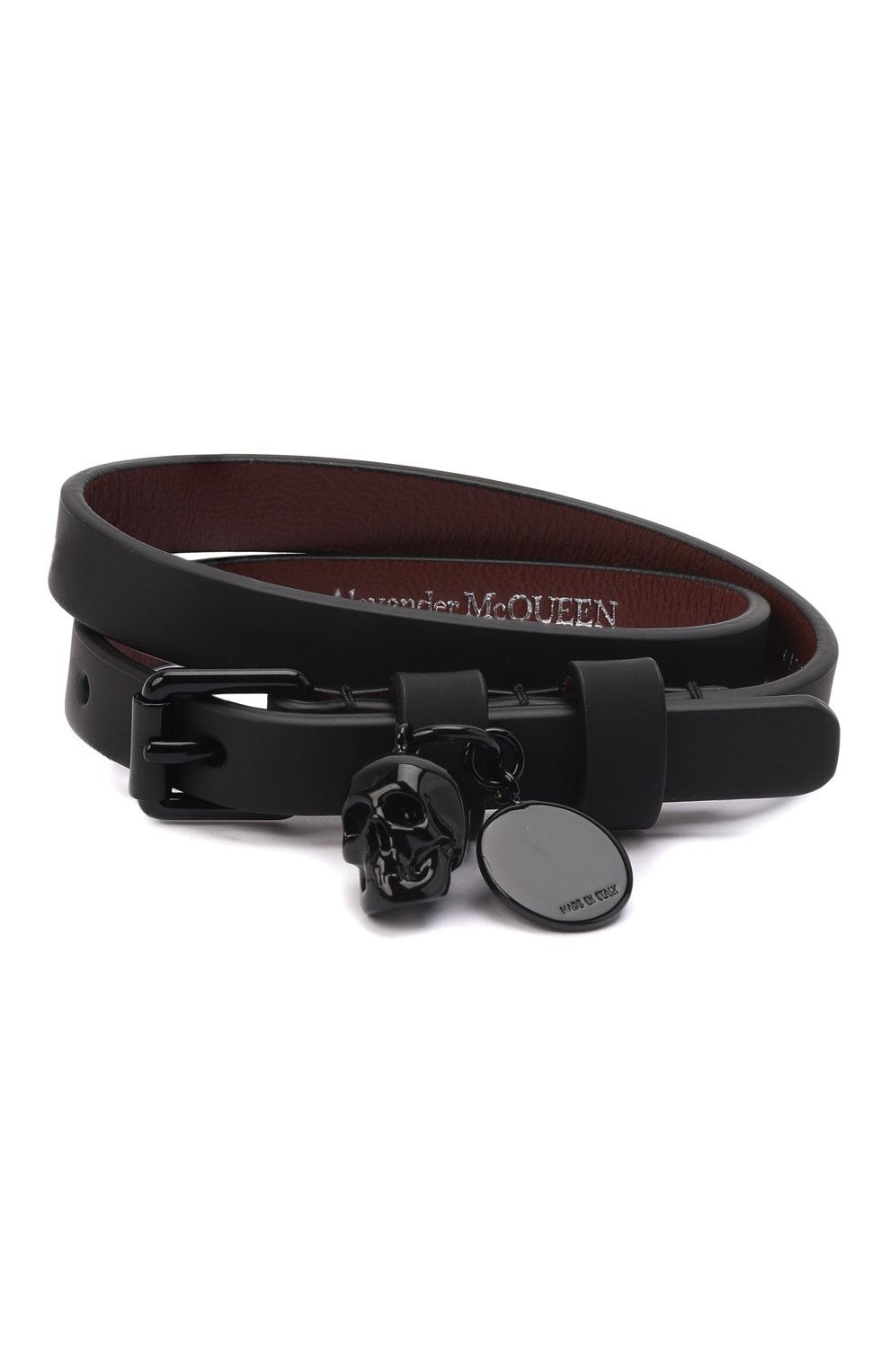 Кожаный браслет ALEXANDER MCQUEEN, арт. 554466/1AACP, фото 1