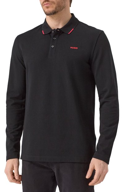 Хлопковое поло HUGO, арт. 50532067, фото 3