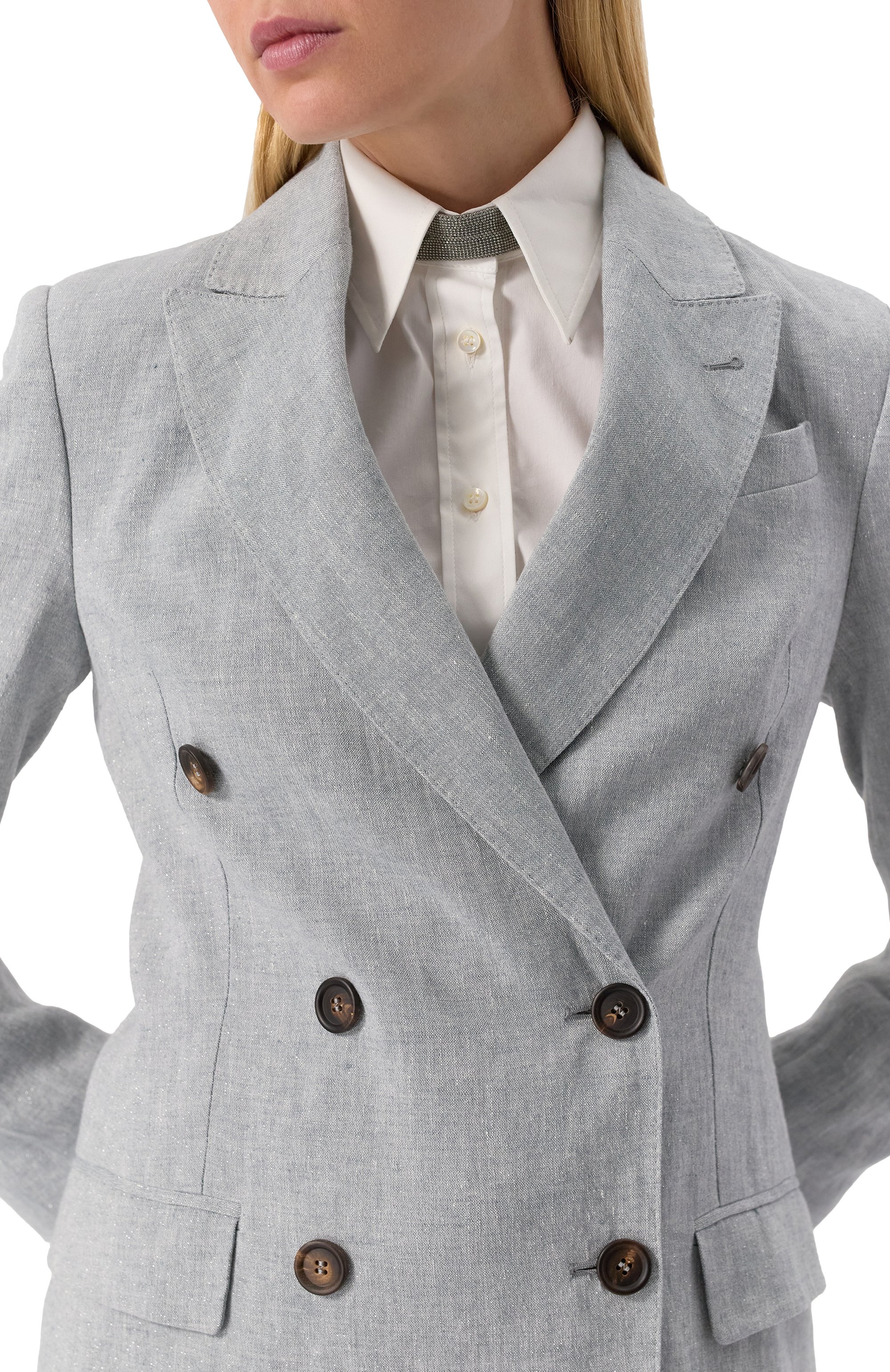 Льняной жакет BRUNELLO CUCINELLI, арт. MH5477039, фото 5