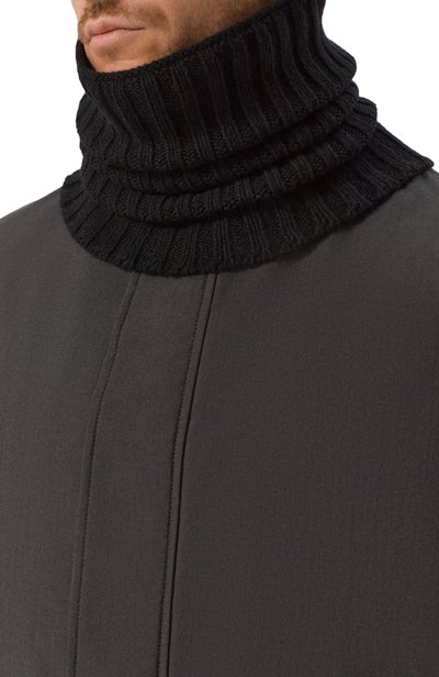 Мужской шарф-снуд из кашемира и шерсти RICK OWENS, арт. RU02F4484/WSBR