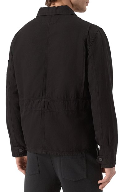 Куртка из хлопка и льна C.P. COMPANY черного цвета по цене 61550 руб., арт. 18CM0S103A006273G, фото 4 Куртка из хлопка и льна C.P. COMPANY, арт. 18CM0S103A006273G, фото 4