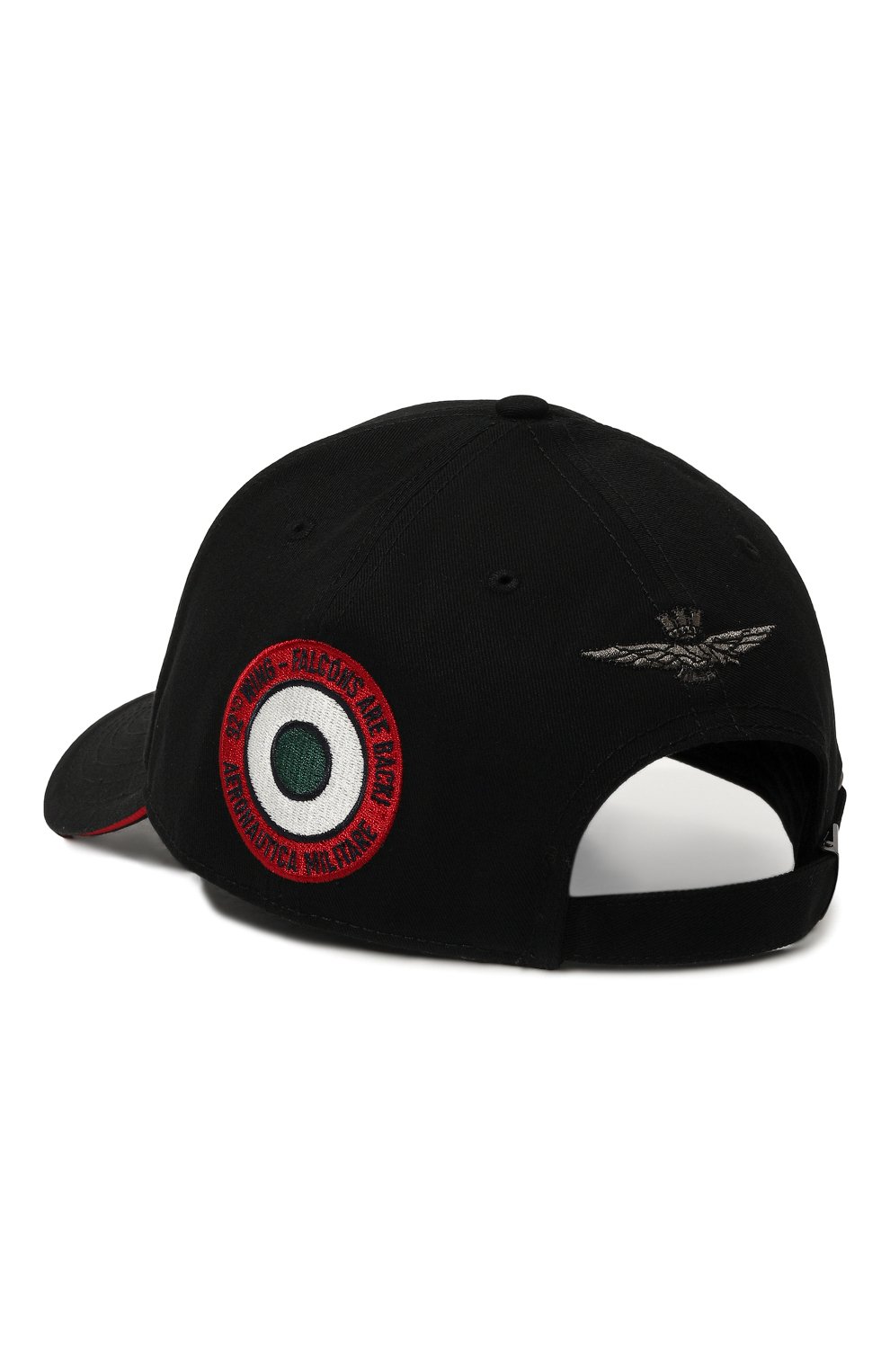 Хлопковая бейсболка AERONAUTICA MILITARE черного цвета по цене 6995 руб., арт. HA1115CT3049, фото 3 Хлопковая бейсболка AERONAUTICA MILITARE, арт. HA1115CT3049, фото 3