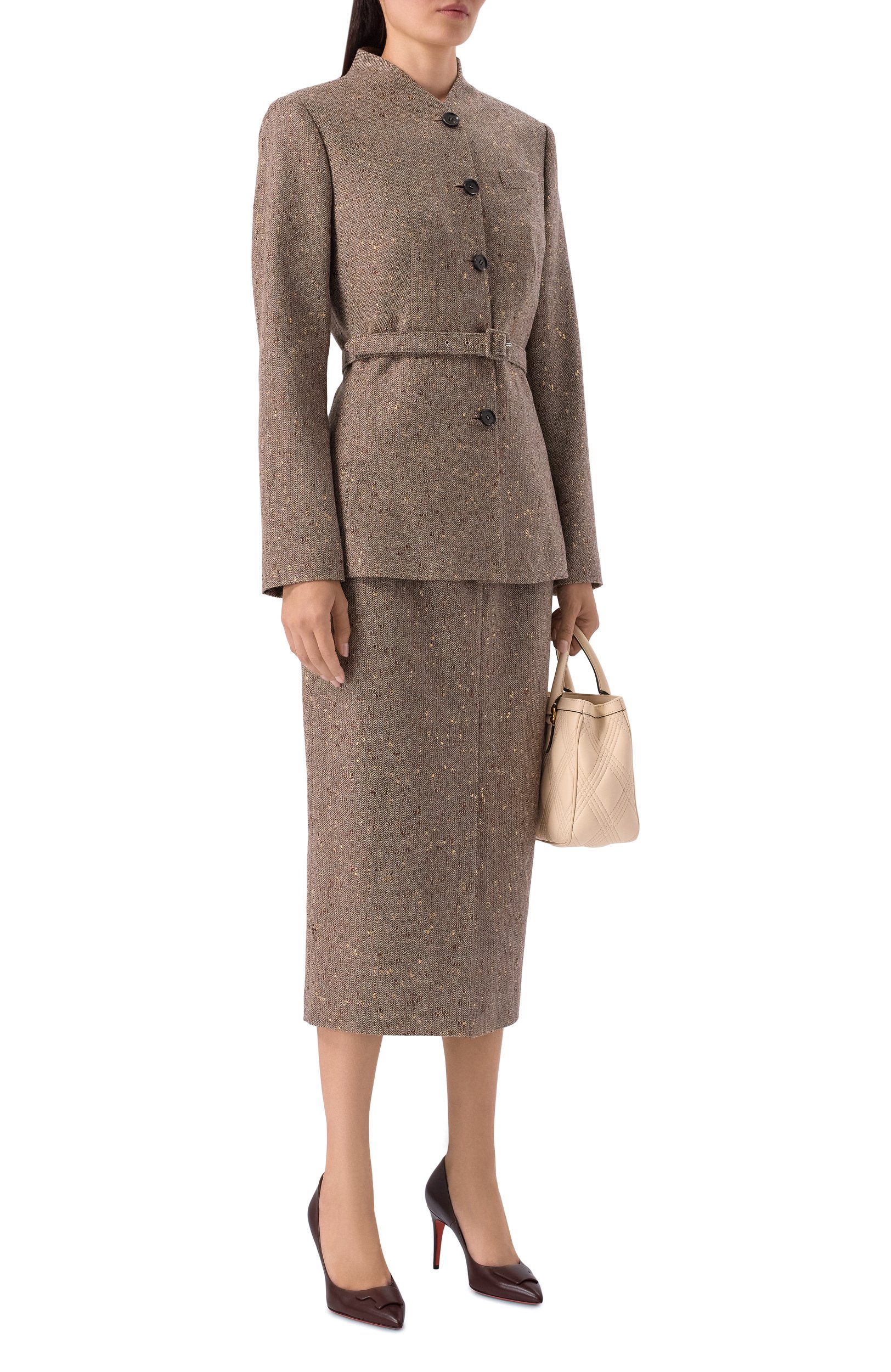 Кожаные туфли SANTONI коричневого цвета по цене 99500 руб., арт. WDXG71207HIATSZA, фото 3 Кожаные туфли SANTONI, арт. WDXG71207HIATSZA, фото 3
