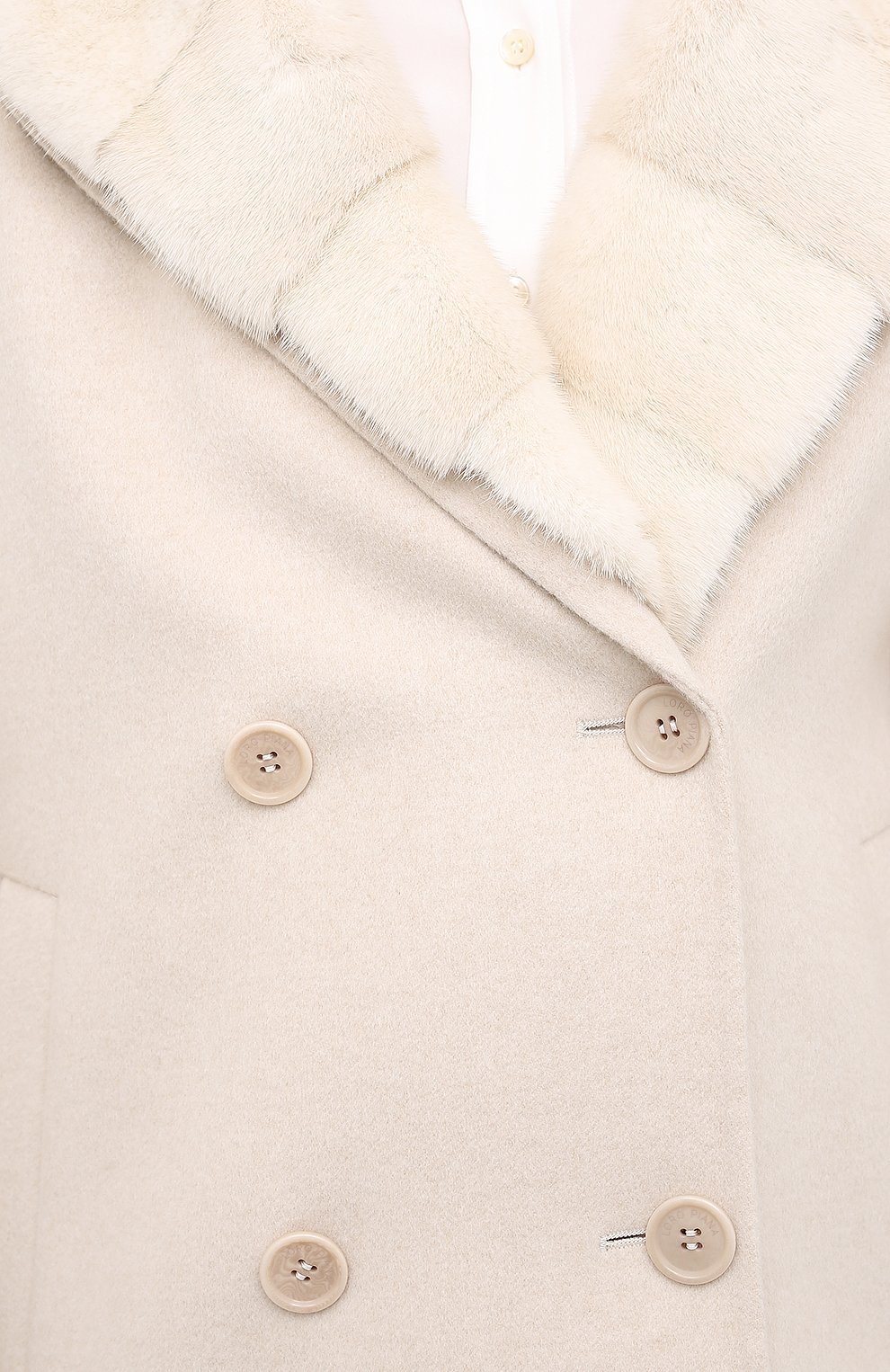 Кашемировое пальто с мехом норки LORO PIANA, арт. FAL2213, фото 5