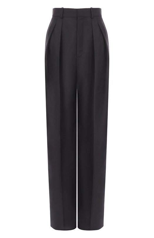 Шерстяные брюки Saint Laurent 854457/Y5J50 Чёрный 854457/Y5J50