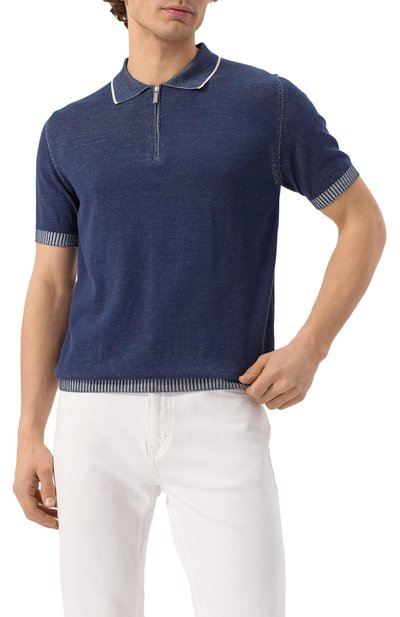 Хлопковое поло MOORER, арт. C0TY/SIC, фото 3