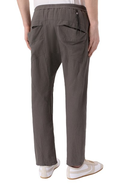 Брюки из вискозы и льна 139DEC, арт. PN510-GRE, фото 4