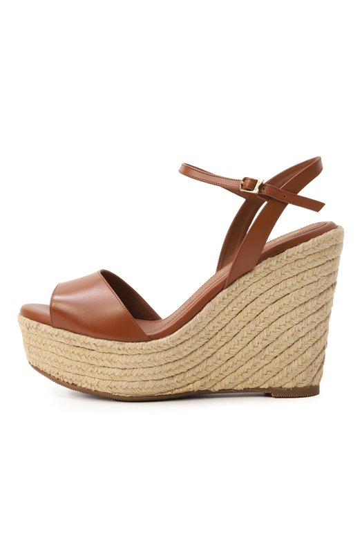 Кожаные босоножки Santoni WHZG71645ZNATYLC Коричневый  WHZG71645ZNATYLC Фото 4