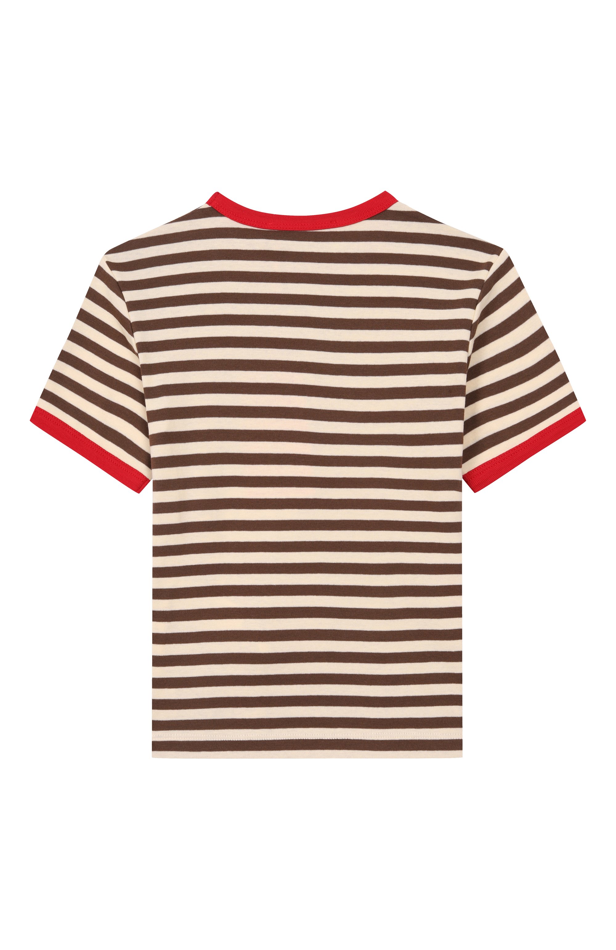 Хлопковая футболка MAX&CO коричневого цвета по цене 7865 руб., арт. MX0285/MX046, фото 2 Хлопковая футболка MAX&CO, арт. MX0285/MX046, фото 2