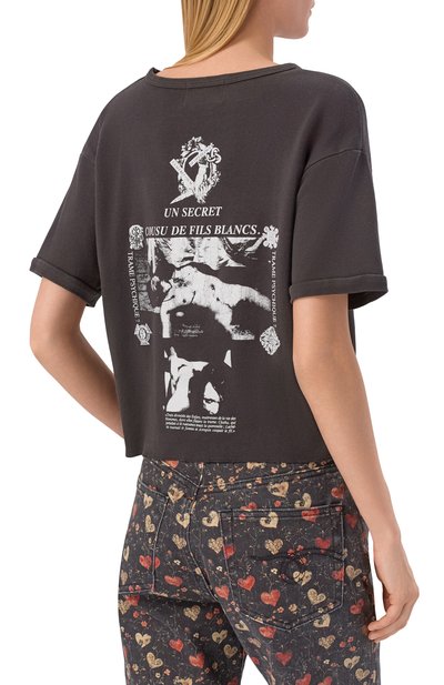 Хлопковая футболка ENFANTS RICHES DEPRIMES черного цвета по цене 92600 руб., арт. 120-567/C0TT0N, фото 4 Хлопковая футболка ENFANTS RICHES DEPRIMES, арт. 120-567/C0TT0N, фото 4